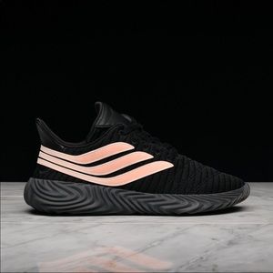 Adidas Sobakov Black and Pink Sneakers